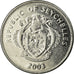 Moeda, Seicheles, 25 Cents, 2003, Pobjoy Mint, EF(40-45), Aço Revestido a
