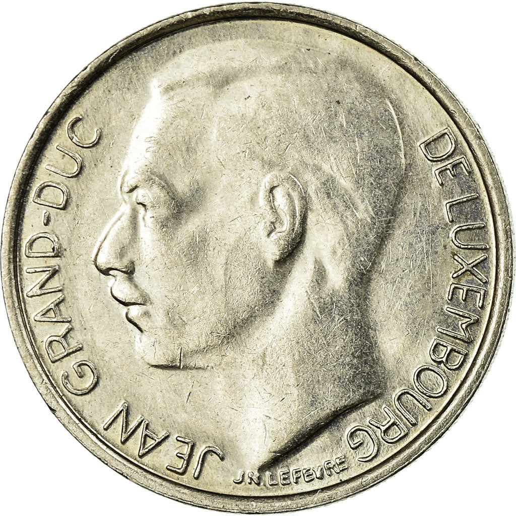 Coin, Luxembourg, Jean, Franc, 1986, EF(40-45), Copper-nickel, KM:59