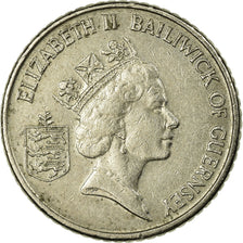 Coin, Guernsey, Elizabeth II, 5 Pence, 1990, British Royal Mint, EF(40-45)