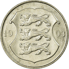 Coin, Estonia, Kroon, 1993, VF(30-35), Copper-nickel, KM:28