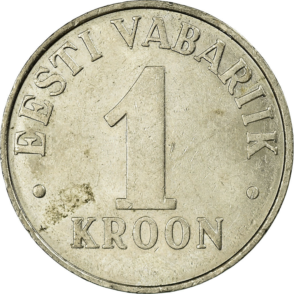Coin, Estonia, Kroon, 1993, VF(30-35), Copper-nickel, KM:28