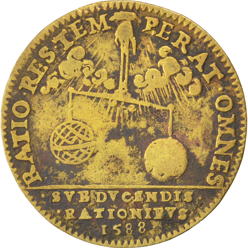 France, Royal, Token, EF(40-45), Copper, 28, Feuardent #1771, 4.40