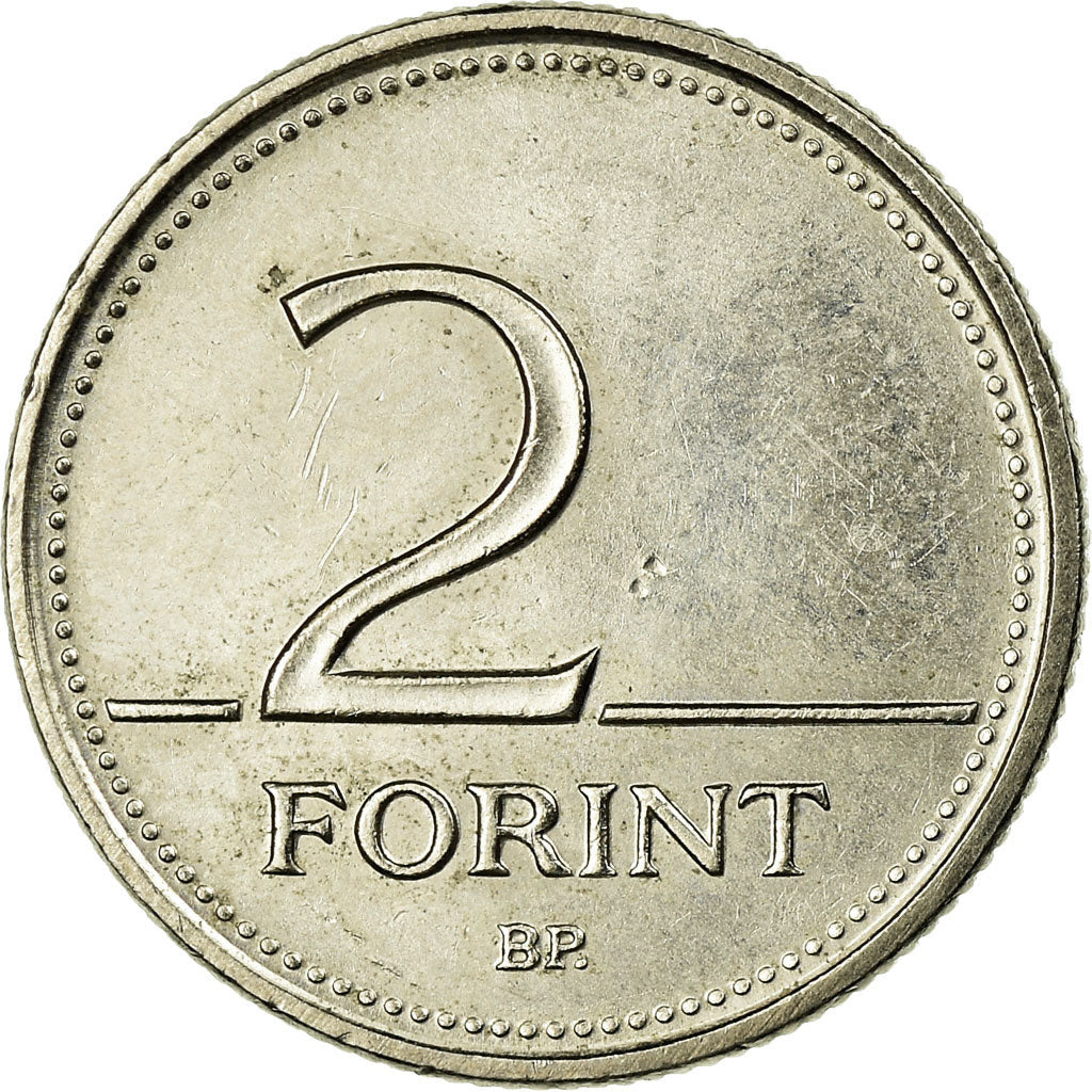Coin, Hungary, 2 Forint, 2000, Budapest, EF(40-45), Copper-nickel, KM:693