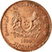 Moeda, Singapura, Cent, 2000, Singapore Mint, EF(40-45), Zinco Cobreado, KM:98