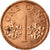 Coin, Singapore, Cent, 2000, Singapore Mint, EF(40-45), Copper Plated Zinc