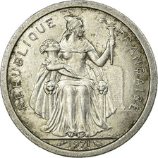 Coin, New Caledonia, Franc, 1971, Paris, VF(30-35), Aluminum, KM:8