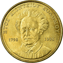 Coin, Greece, Elizabeth II, 50 Drachmes, 1998, EF(40-45), Aluminum-Bronze