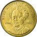 Moneta, Grecja, Elizabeth II, 50 Drachmes, 1998, EF(40-45), Aluminium-Brąz