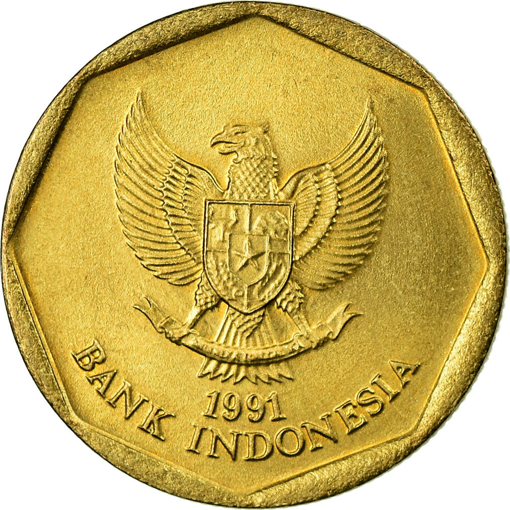 Coin, Indonesia, 100 Rupiah, 1991, VF(30-35), Aluminum-Bronze, KM:53
