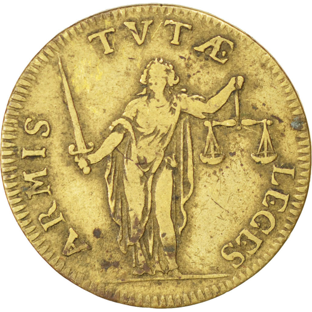France, Royal, Token, VF(30-35), Copper, 24, Feuardent #12457, 4.50