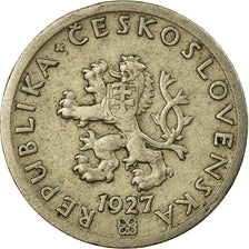 Coin, Czechoslovakia, 20 Haleru, 1927, VF(30-35), Copper-nickel, KM:1