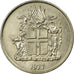 Moneta, Islandia, 10 Kronur, 1977, EF(40-45), Miedź-Nikiel, KM:15