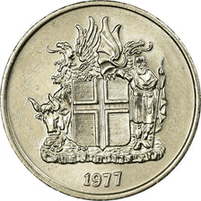 Coin, Iceland, 5 Kronur, 1977, EF(40-45), Copper-nickel, KM:18