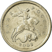 Coin, Russia, Kopek, 2003, Saint-Petersburg, VF(30-35), Copper-Nickel Plated
