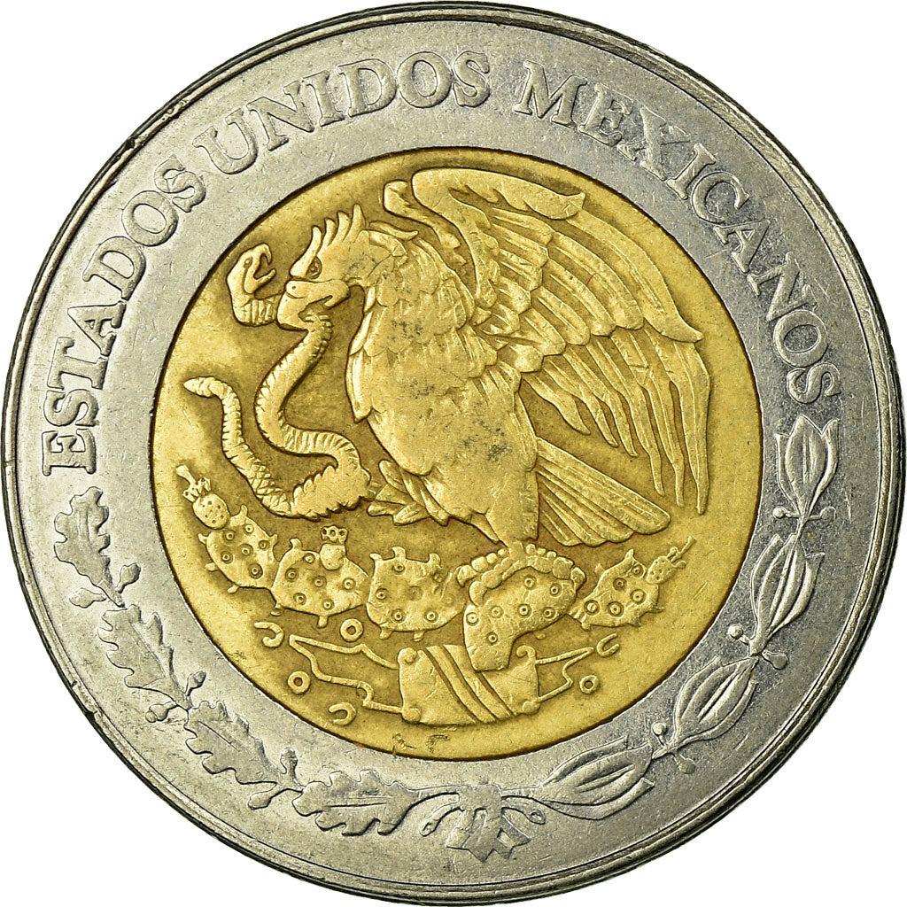 Coin, Mexico, 2 Nuevo Pesos, 1992, Mexico City, VF(30-35), Bi-Metallic, KM:551