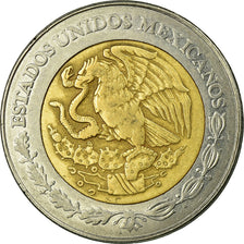 Coin, Mexico, 2 Nuevo Pesos, 1992, Mexico City, VF(30-35), Bi-Metallic, KM:551