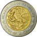 Coin, Mexico, 2 Nuevo Pesos, 1992, Mexico City, VF(30-35), Bi-Metallic, KM:551