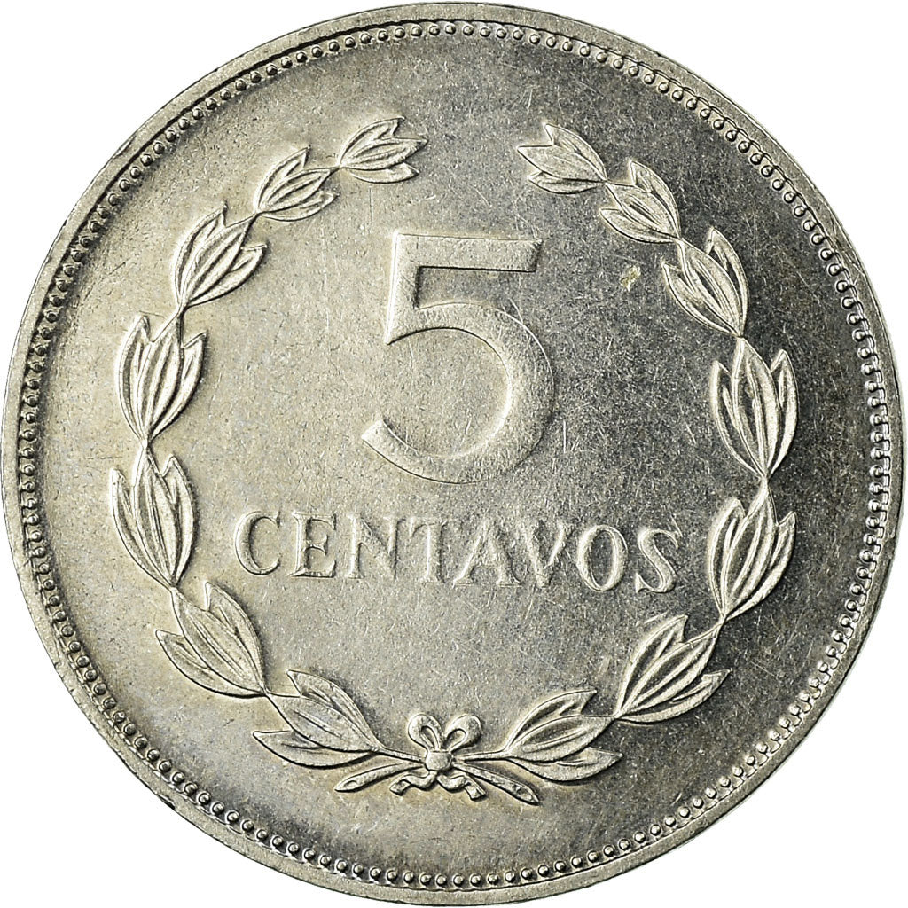 Coin, El Salvador, 5 Centavos, 1987, Vereinigte Deutsche Metall, Germany