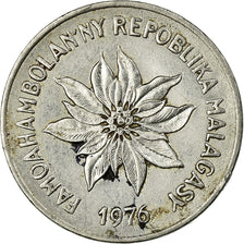 Coin, Madagascar, 2 Francs, 1976, Paris, VF(30-35), Stainless Steel, KM:9