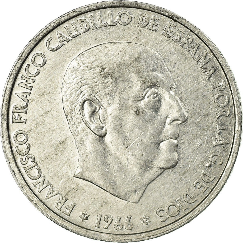 Münze, Spanien, Francisco Franco, caudillo, 50 Centimos, 1973, S+, Aluminium