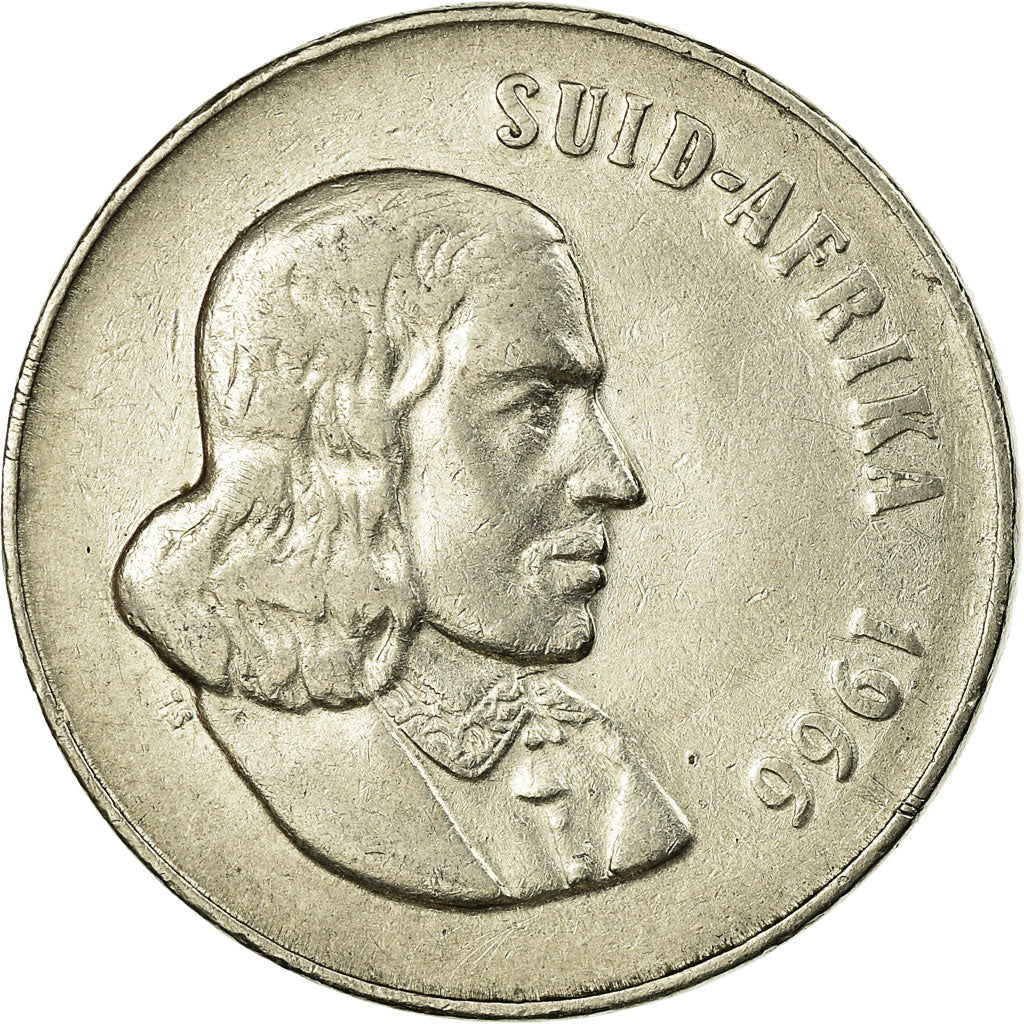Moneda, Sudáfrica, 50 Cents, 1966, MBC, Níquel, KM:70.2