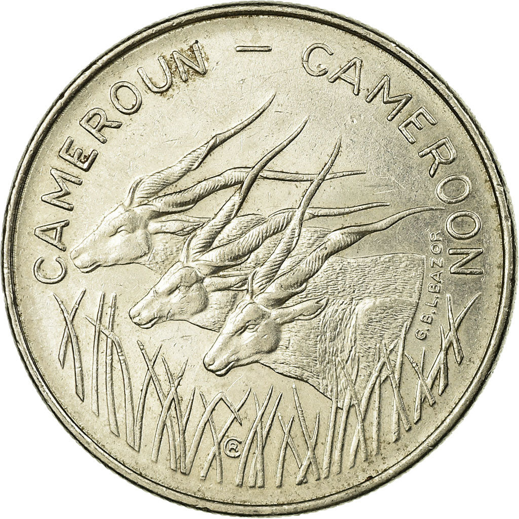 Coin, Cameroon, 100 Francs, 1972, Paris, EF(40-45), Nickel, KM:16