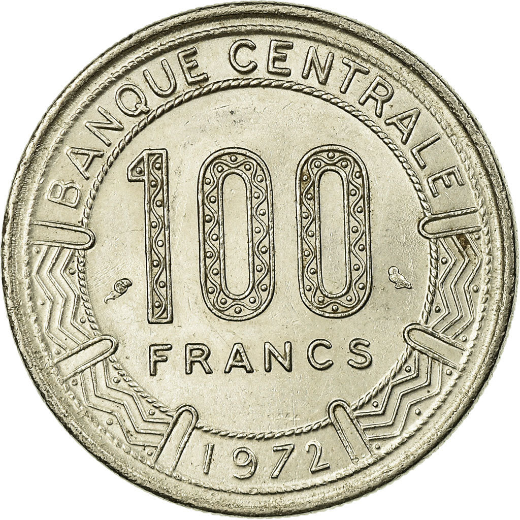 Coin, Cameroon, 100 Francs, 1972, Paris, EF(40-45), Nickel, KM:16