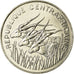 Coin, Central African Republic, 100 Francs, 1990, Paris, EF(40-45), Nickel, KM:7