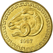 Coin, Algeria, 20 Centimes, 1987, Paris, VF(30-35), Aluminum-Bronze, KM:118