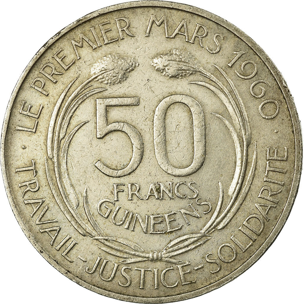 Monnaie, Guinea, 50 Francs, 1969, TB+, Copper-nickel, KM:8