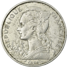 Coin, French Somaliland, 5 Francs, 1959, Paris, VF(30-35), Aluminum, KM:10