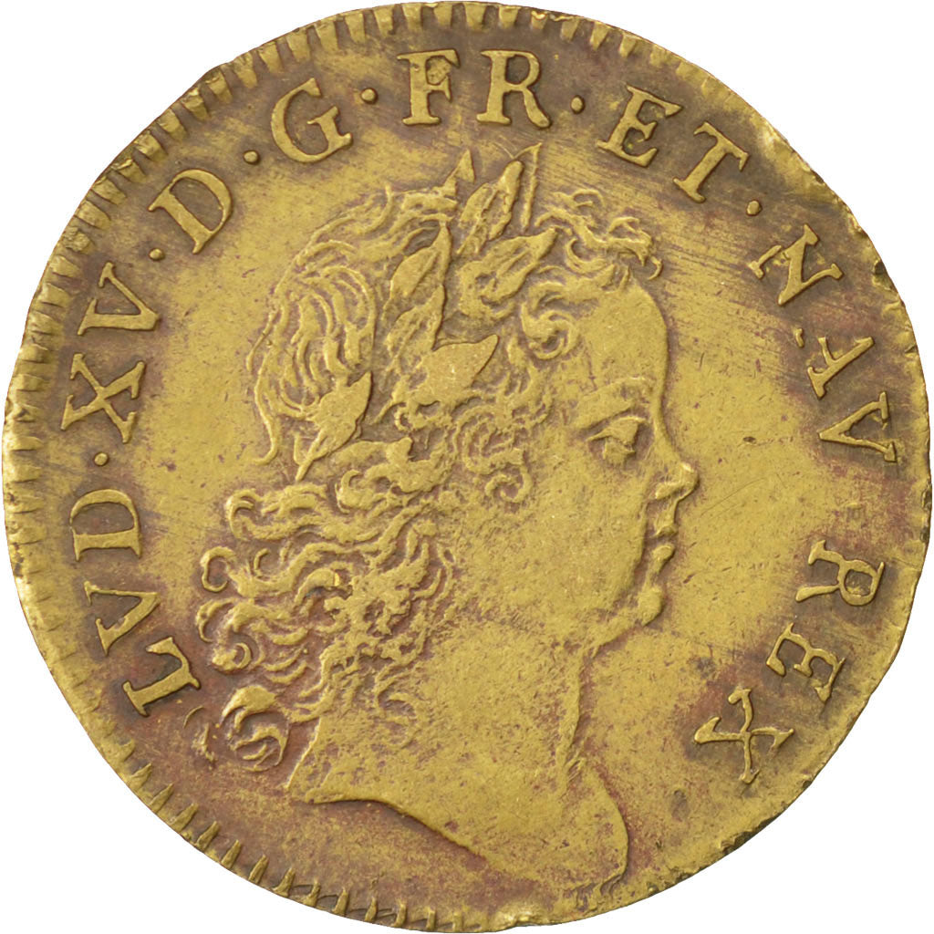France, Royal, Token, EF(40-45), Copper, 25, Feuardent #7899, 5.60