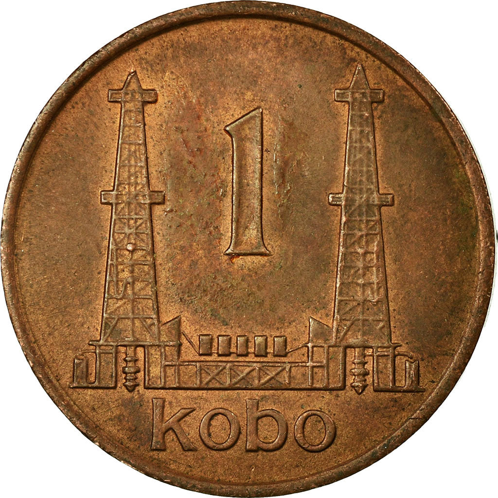 Coin, Nigeria, Elizabeth II, Kobo, 1974, VF(30-35), Bronze, KM:8.1