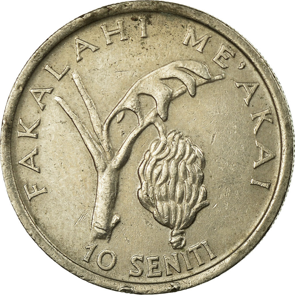 Coin, Tonga, King Taufa'ahau Tupou IV, 10 Seniti, 1981, VF(30-35)
