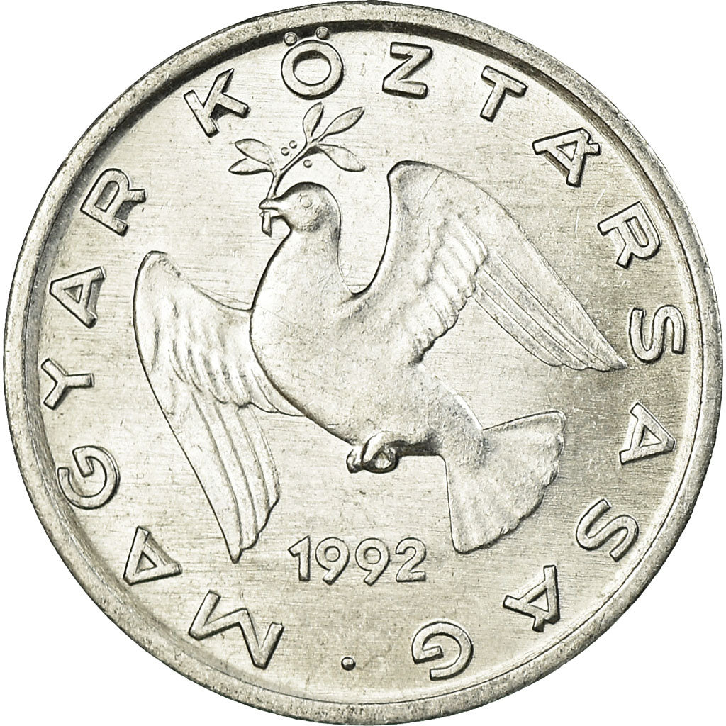 Münze, Ungarn, 10 Filler, 1992, Budapest, SS, Aluminium, KM:675
