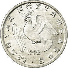 Münze, Ungarn, 10 Filler, 1992, Budapest, SS, Aluminium, KM:675