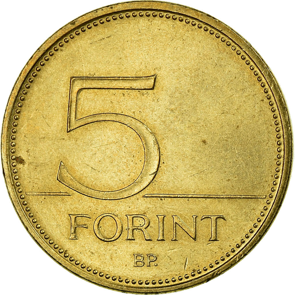 Munten, Hongarije, 5 Forint, 1993, Budapest, FR+, Nickel-brass, KM:694