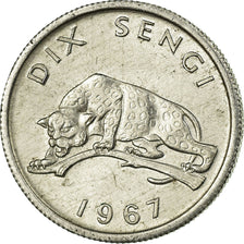 Coin, CONGO, DEMOCRATIC REPUBLIC, 10 Sengis, 1967, Paris, EF(40-45), Aluminum