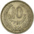 Coin, Uruguay, 10 Centesimos, 1953, Uruguay Mint, VF(30-35), Copper-nickel