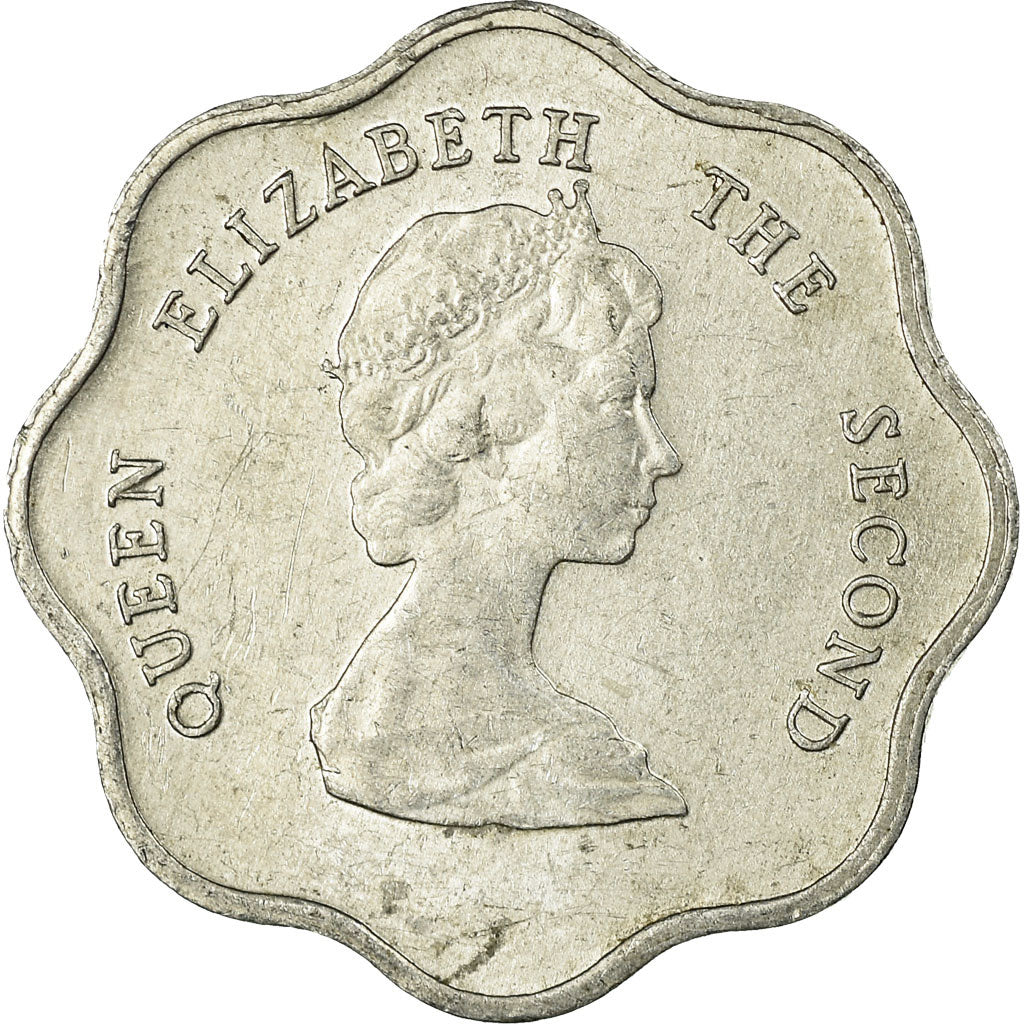 Monnaie, Etats des caraibes orientales, Elizabeth II, 5 Cents, 1986, TB+