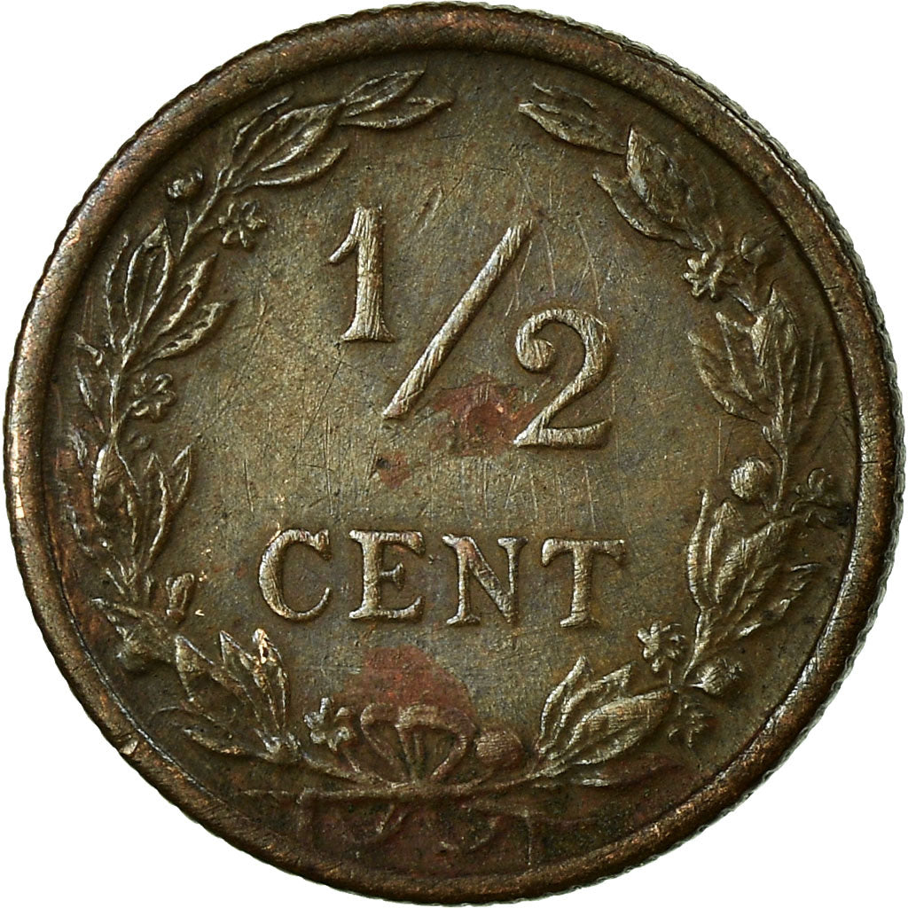 Coin, Netherlands, Wilhelmina I, 1/2 Cent, 1903, VF(30-35), Bronze, KM:133
