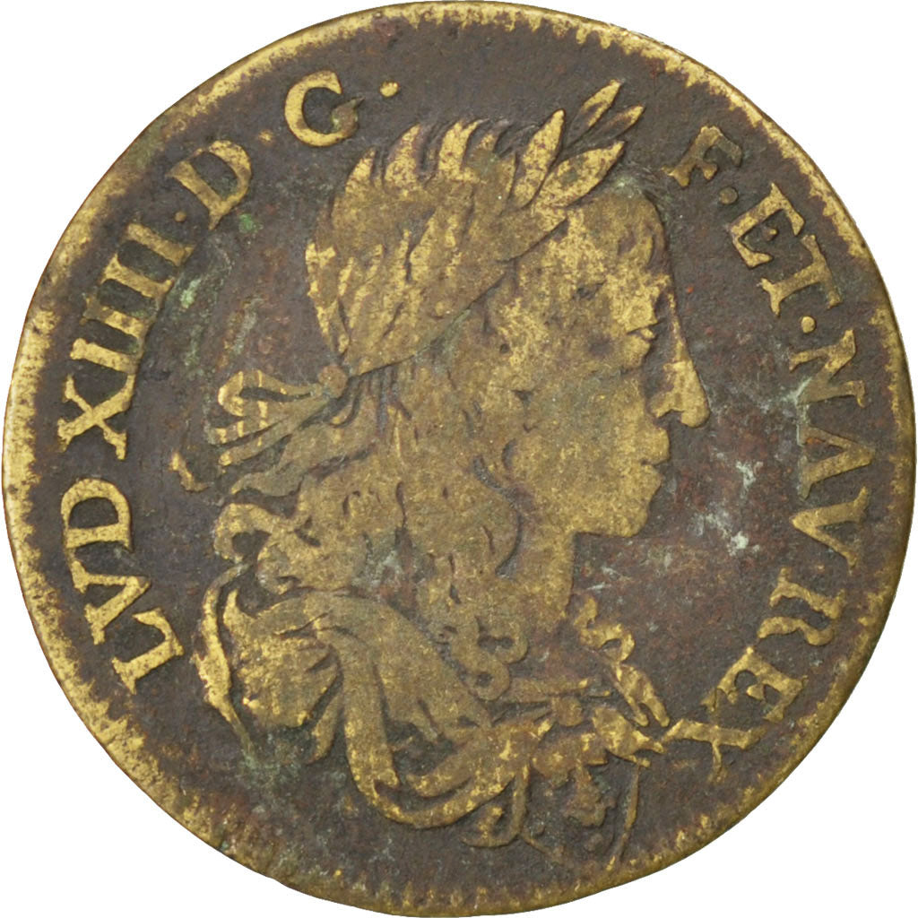 France, Royal, Token, VF(20-25), Copper, 24, Feuardent #222, 4.20