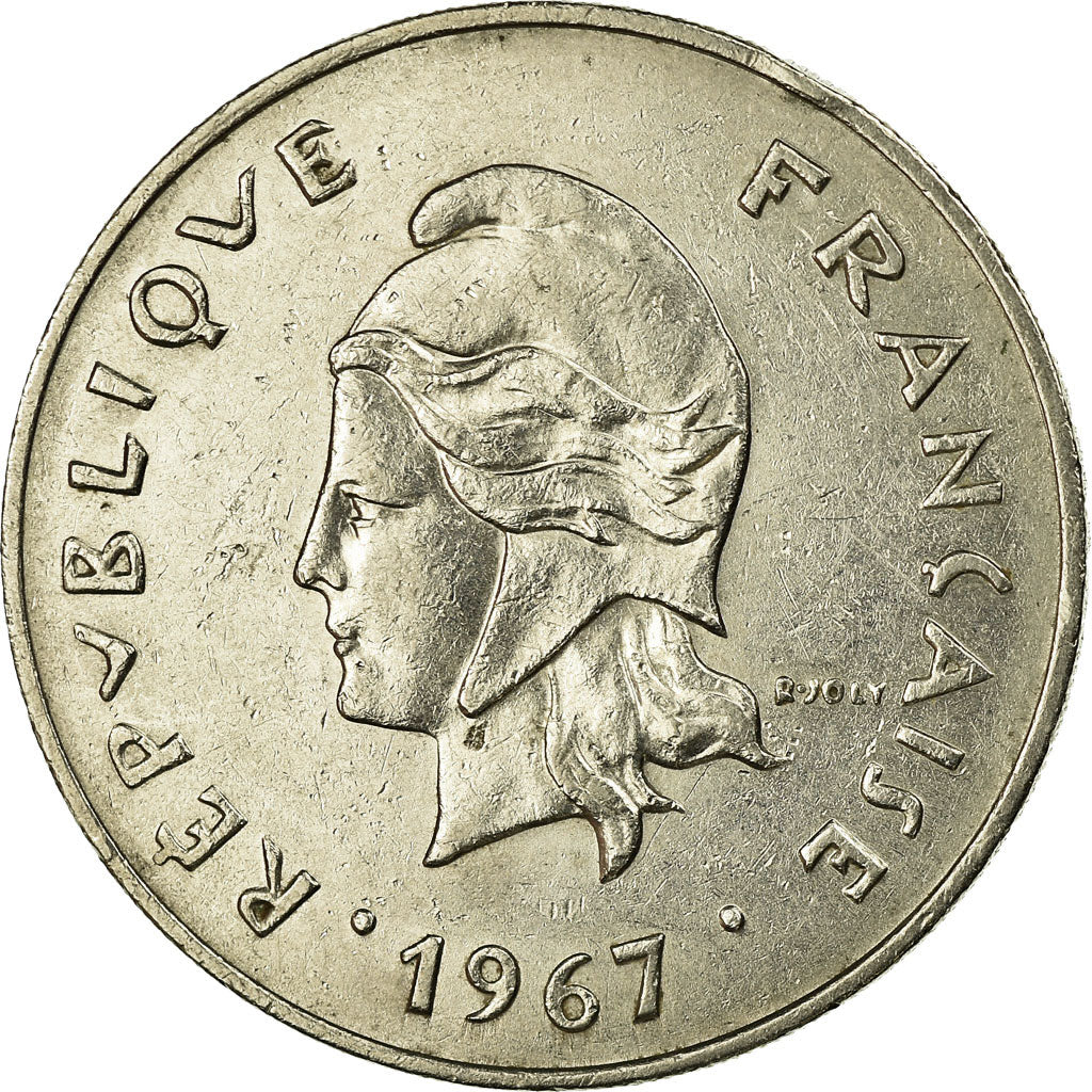 Coin, French Polynesia, 50 Francs, 1967, Paris, EF(40-45), Nickel, KM:7