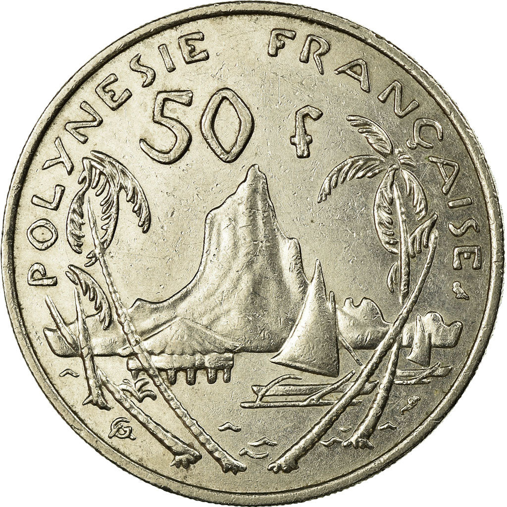 Coin, French Polynesia, 50 Francs, 1967, Paris, EF(40-45), Nickel, KM:7