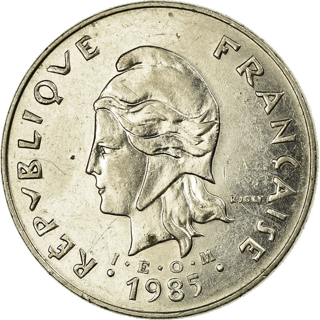 Coin, French Polynesia, 50 Francs, 1985, Paris, EF(40-45), Nickel, KM:13
