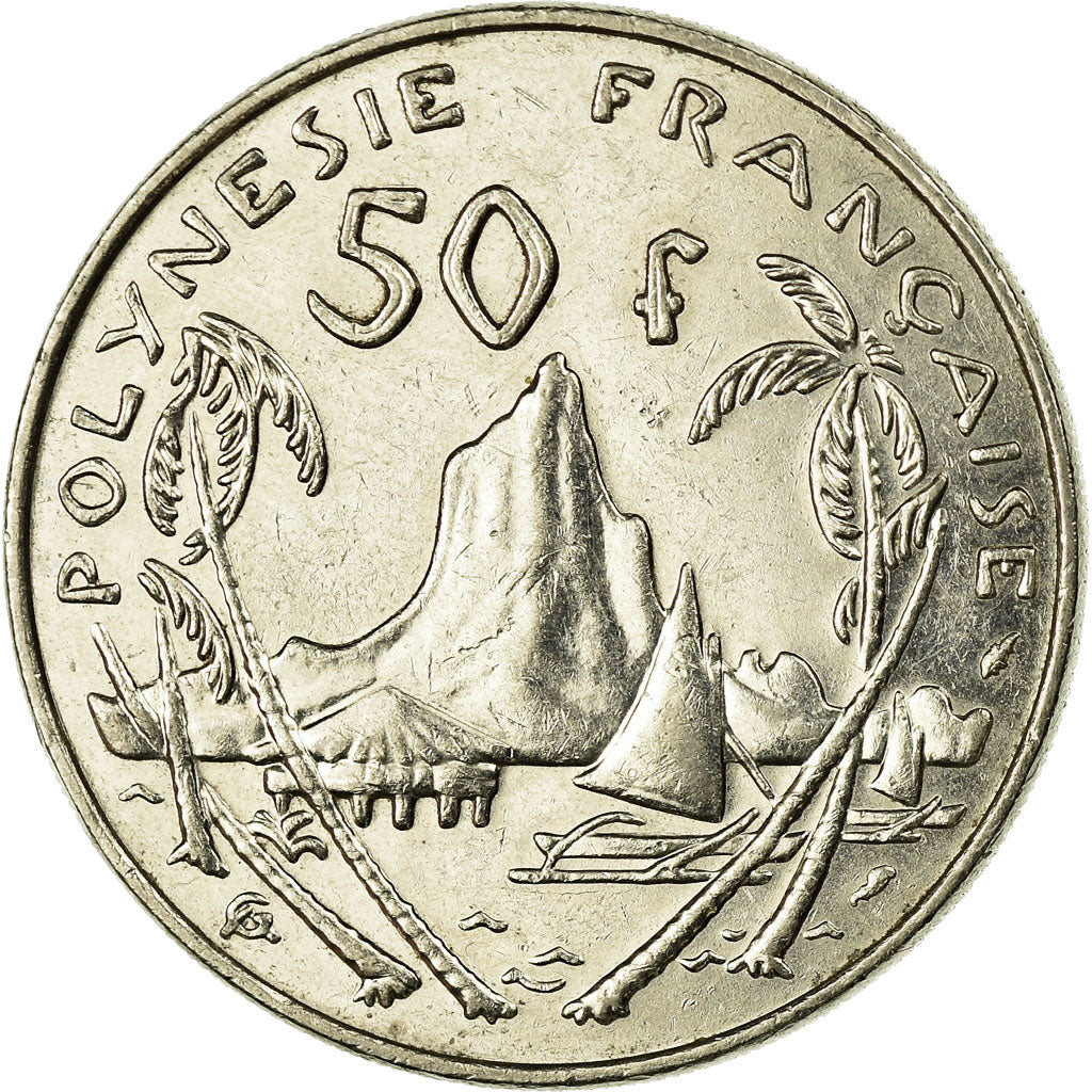 Coin, French Polynesia, 50 Francs, 1985, Paris, EF(40-45), Nickel, KM:13