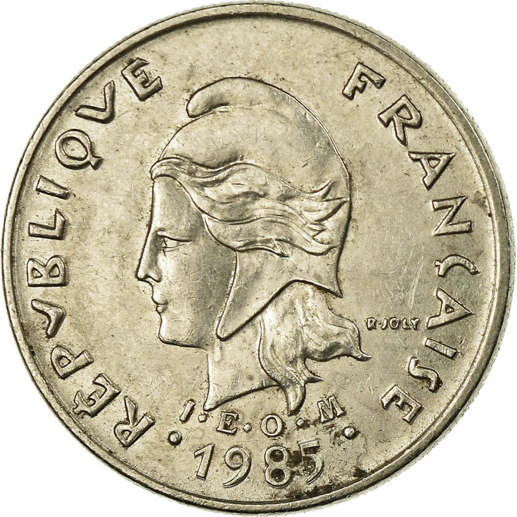 Moneta, Polinezja Francuska, 10 Francs, 1985, Paris, VF(30-35), Nikiel, KM:8