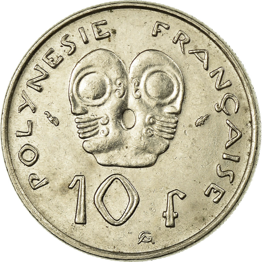 Moneta, Polinezja Francuska, 10 Francs, 1985, Paris, VF(30-35), Nikiel, KM:8
