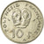 Moneda, Polinesia francesa, 10 Francs, 1985, Paris, BC+, Níquel, KM:8