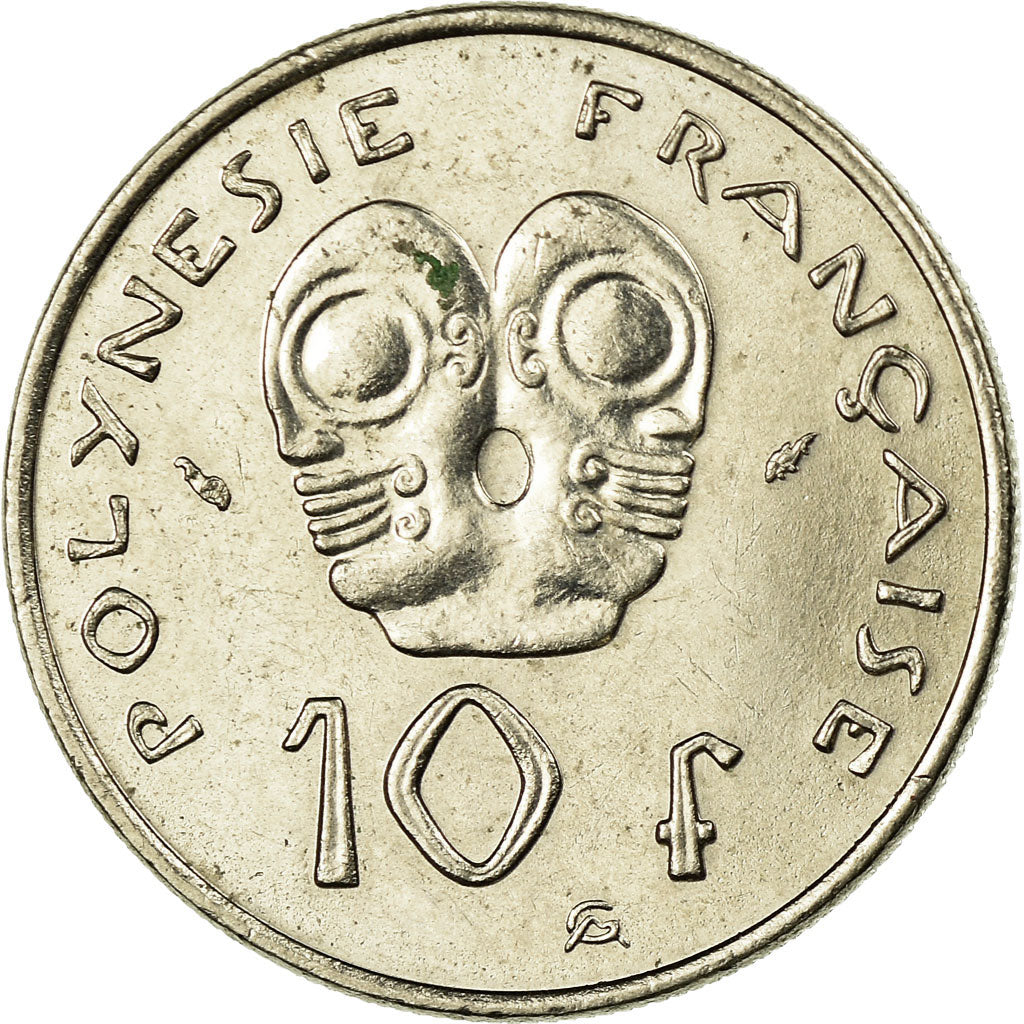 Moneta, Polinezja Francuska, 10 Francs, 1993, Paris, VF(30-35), Nikiel, KM:8
